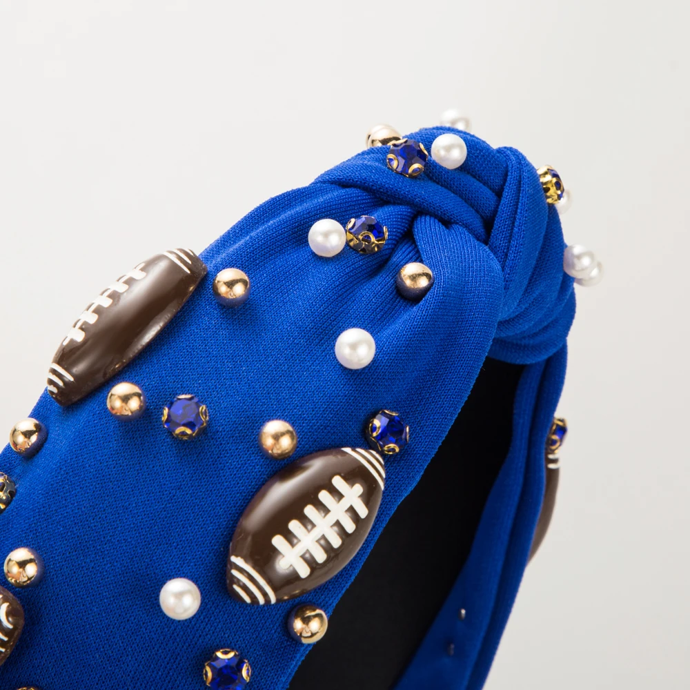 Повязка для волос в стиле регби барокко женщин модная повседневная спортивная