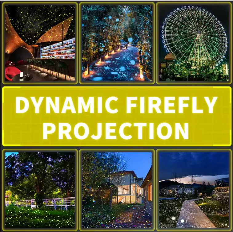 Фото Динамический лазерный проектор-светильник Firefly для парков, газонов, вилл, водонепроницаемый, для создания звездного неба, уличный, для дома, для романтической атмосферы №4