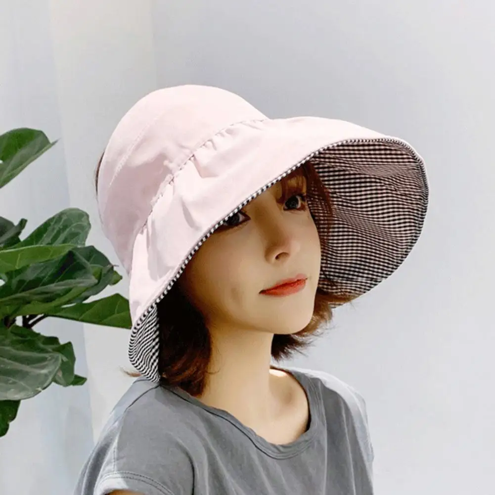 

Шляпа Женская Рыбацкая с широкими полями, легкий солнцезащитный Пляжный головной убор, летний головной убор для взрослых