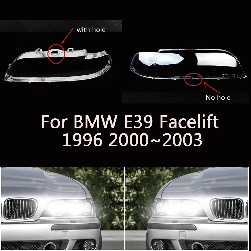 Крышка объектива фар Легкая установка Авто 63128375301 63128375302 Для BMW E39 Facelift 1996 2000 ~ 2003