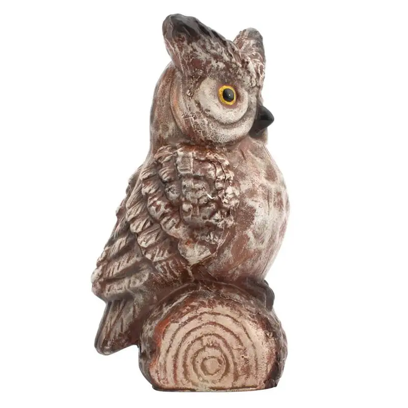 

Мини фигурки совы, сказочные фигурки для детей, наружный садовый декор, садовые статуи совы, скульптура, газон, Хэллоуин, двор, Декор, совы