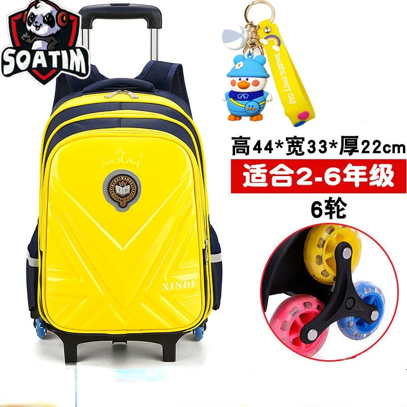 

Детские школьные портфели на колесиках, детский рюкзак на колесиках, чемодан на колесиках для девочек и мальчиков, школьный ранец