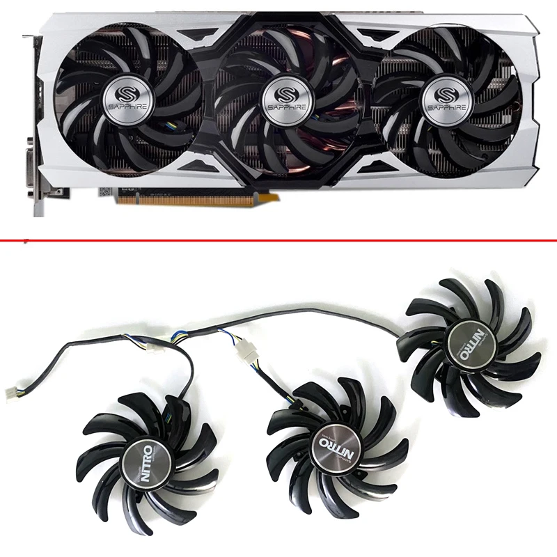 Охлаждающий вентилятор 85 мм 4PIN FDC10H12S9-C R9 390X GPU для Sapphire Radeon Nitro 280X 290 290X 390 Tri-X