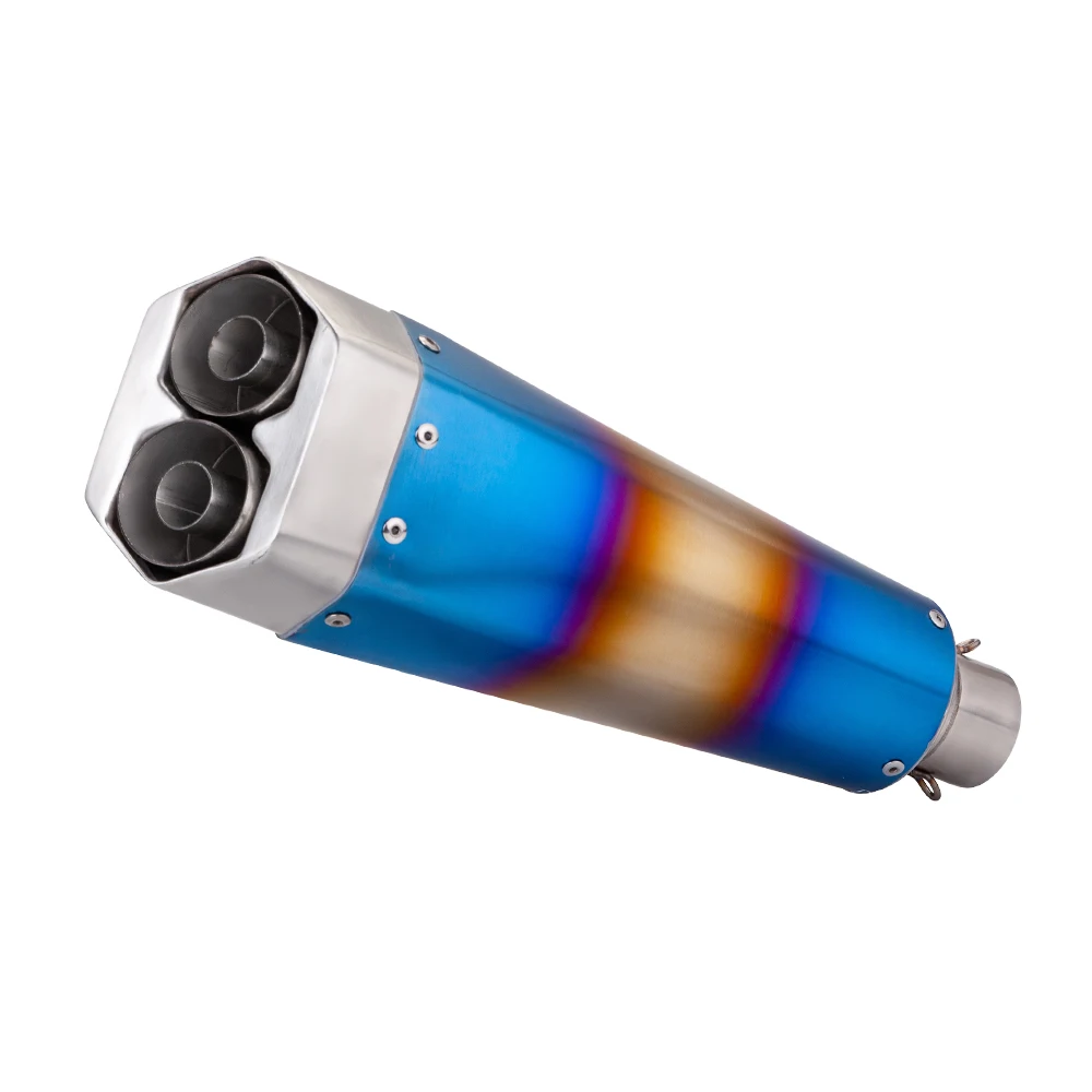 Выхлоп мотоцикла прямоугольный глушитель высокого объема модифицированный