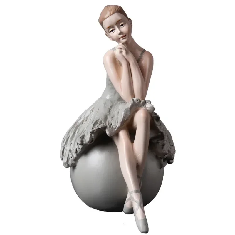 Nordic Creative Ballet Girl Decoration Dancer Model Room Princess Soft Home Furnishings