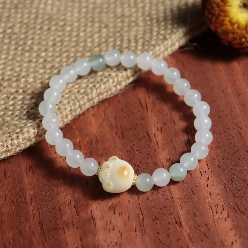 Женский браслет с бусинами Tianshan Cuiyuan