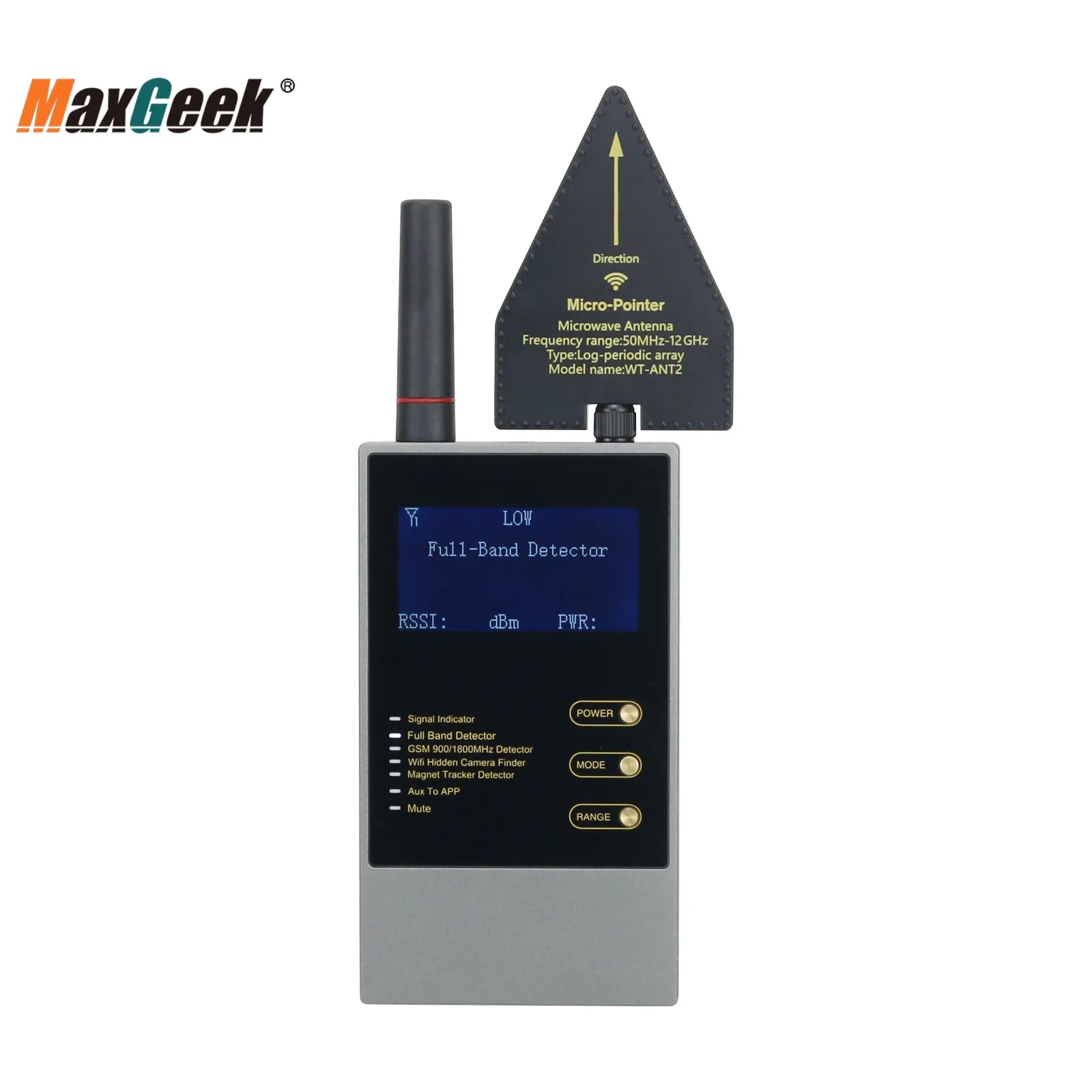 Original Anti Spy Bug Detector WT10 RF Signal Hidden Camera Spy Wifi Camera GSM Sound Signal GPS Tracker Spy Wiretap Finder