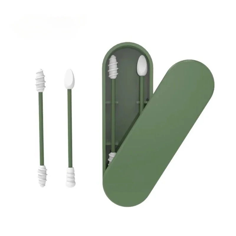 Набор силиконовых многоразовых хлопковых затычек для ушей 2 шт. в коробке