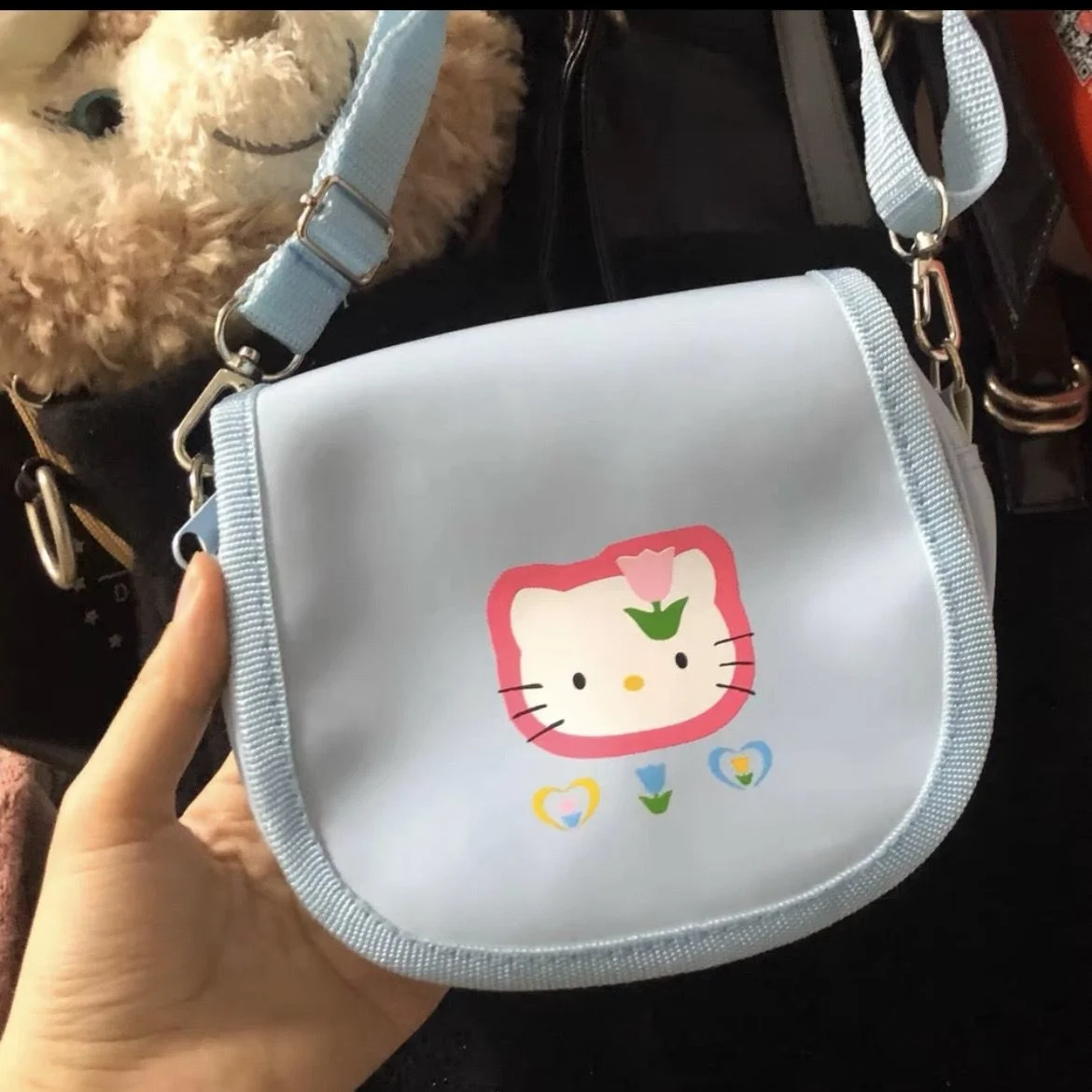 

Сумка на плечо Hello Kitty Y2k, сумка-мессенджер Sanrio, сумка-тоут с милым аниме, рюкзак с кошкой KT, мультяшная Милая женская сумка через плечо, сумка в подарок