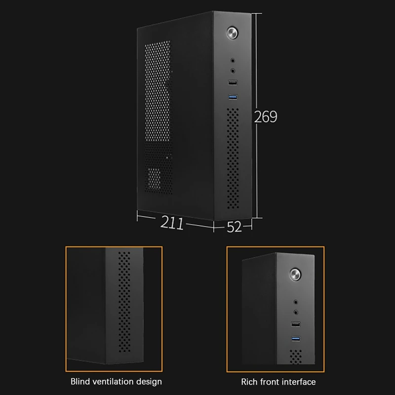Чехол для настольного компьютера SKTC A11 HTPC Mini 3L