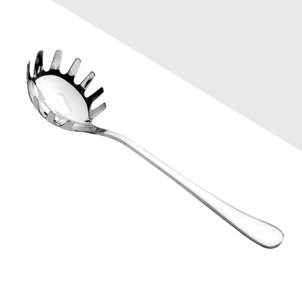 

Pasta Spoon Spaghetti Server Fork Noodle Strainer Stainless Scoop Kitchen Utensil Steel Servingforks Utensils Tongs Slotted