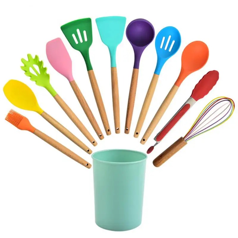 

Non-stick Kitchenware Suit Kitchenware Set Heat-resistant Kitchen Supplies Cooking Tool Set Silicone Kitchenware Cookware