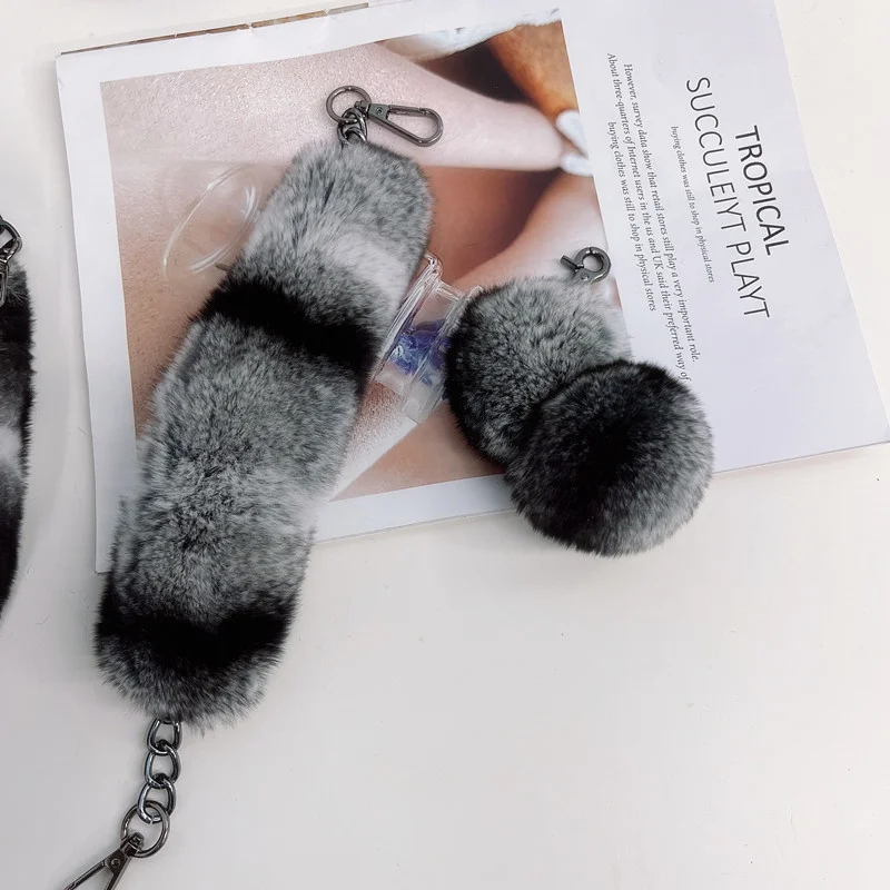 Женская меховая сумка с цепочкой зимняя маленькая сумка-клатч из натурального