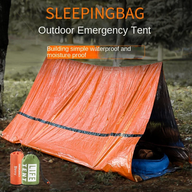

Portable Outdoor Tent Camping Temporary Sleeping Bag Warm First Aid Blanket Mainland China