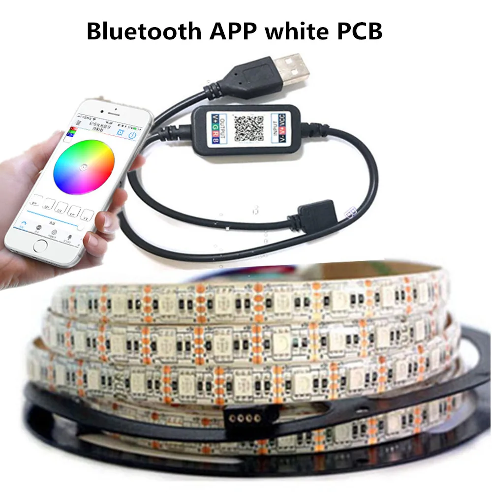 

USB-Лента светодиодная с Bluetooth-управлением, 50SMD, 60 светодиодов