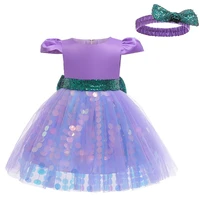 2 6 year girls birthday dress little princess%c2%a0toddle tulle sequins wedding party tutu formal gown with lining send hair band%c2%a0