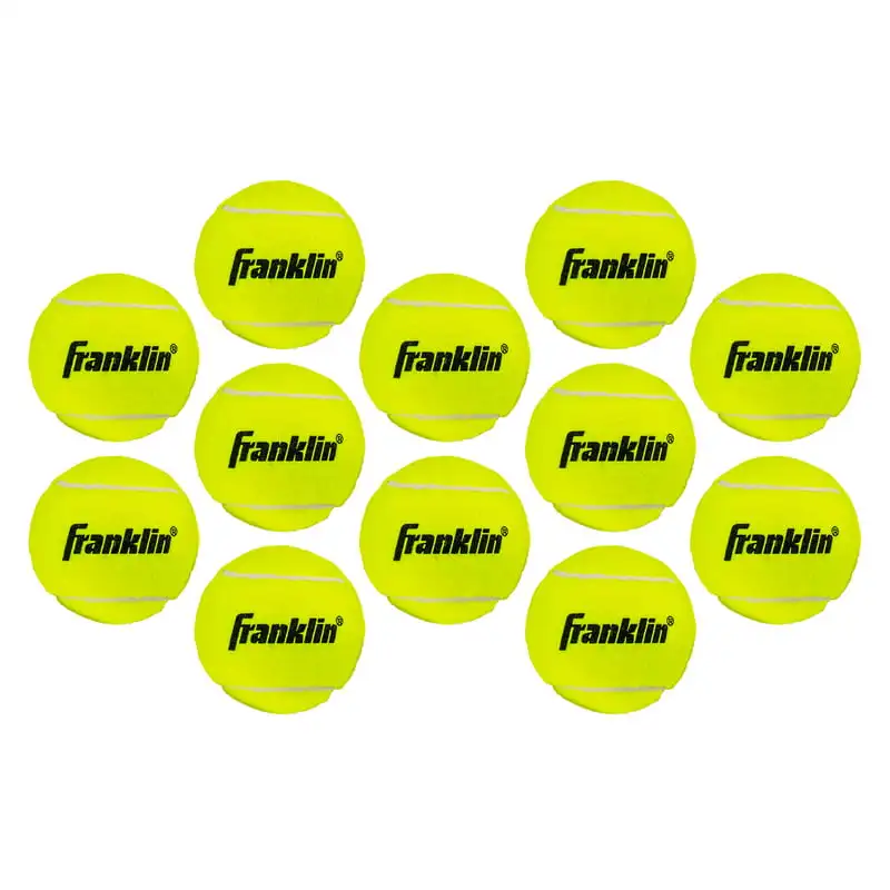 

Tennis Balls - Official Size Low Pressure Tennis Balls - Great for Training + Practice - 12 Pack Bag of Low Bounce Tennis Balls