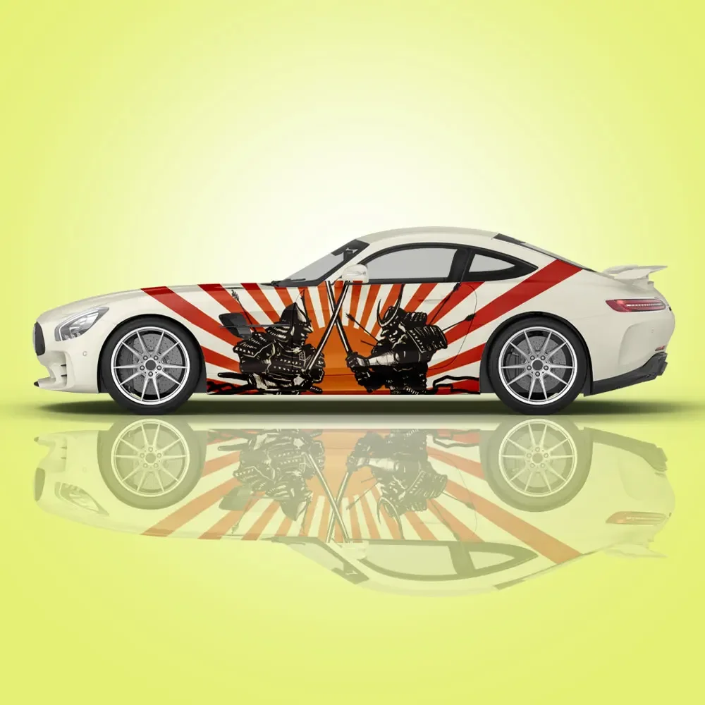 Японские Автомобильные Наклейки самурая картина автомобиля Taoist виниловая  упаковка универсальный размер аниме украшение автомобиля модифицированные  наклейки | AliExpress