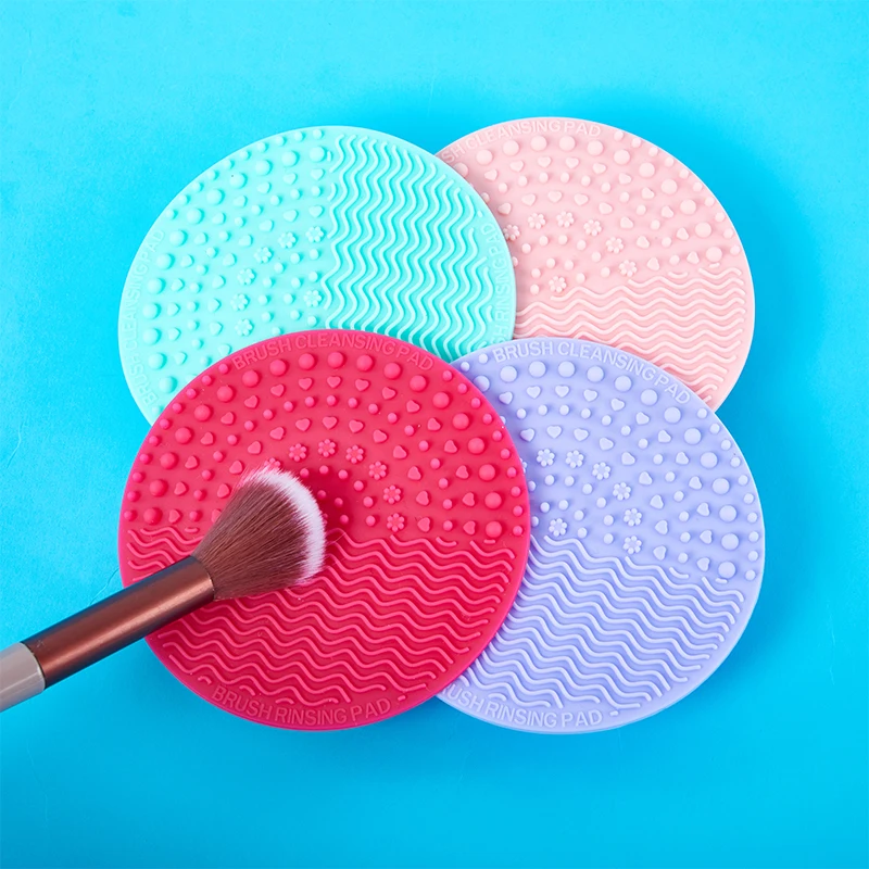 

1PC Foundation Makeup Brush Scrubber Board Silicone Makeup Brush Cleaner Pad Make Up Washing Brush Gel Cleaning Mat Tool