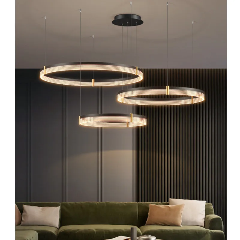 

Светодиодный потолочный светильник в скандинавском стиле, лампа с дистанционным управлением, с регулируемой яркостью, для гостиной, столов...