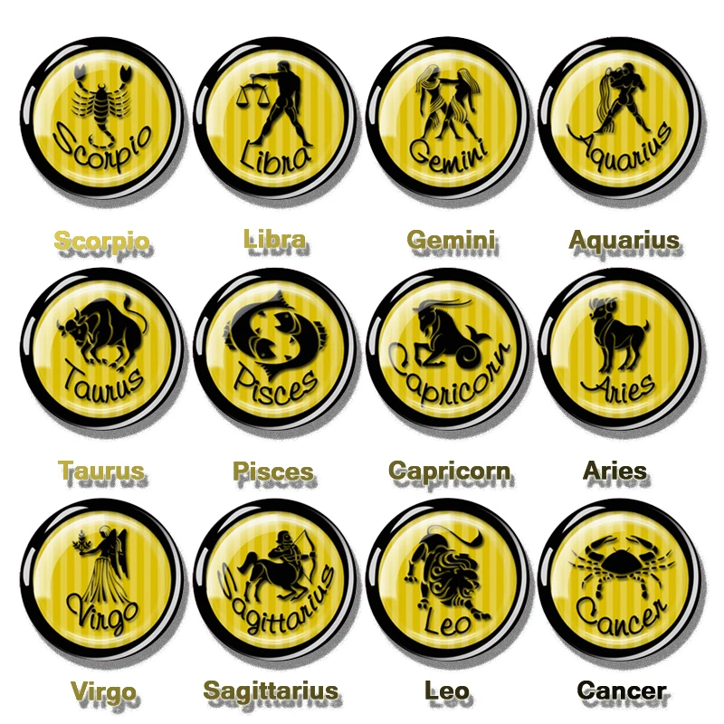 Esspoc 12 созвездий браслет стимпанк черные кожаные браслеты ручной работы для