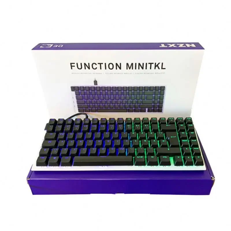 Новая игровая клавиатура MiniTKL с функцией NZXT черная механическая RGB