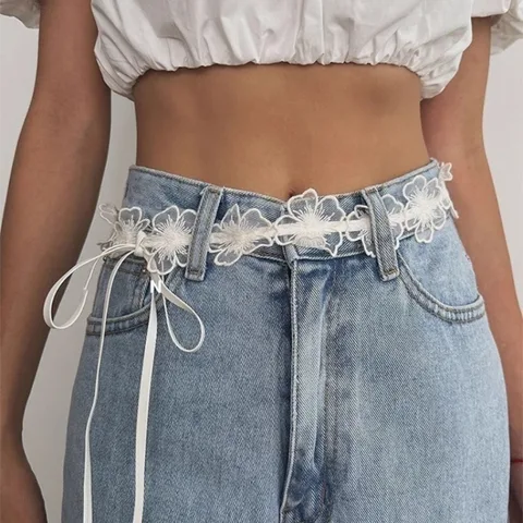 Кружевной пояс White  Spicy Girls