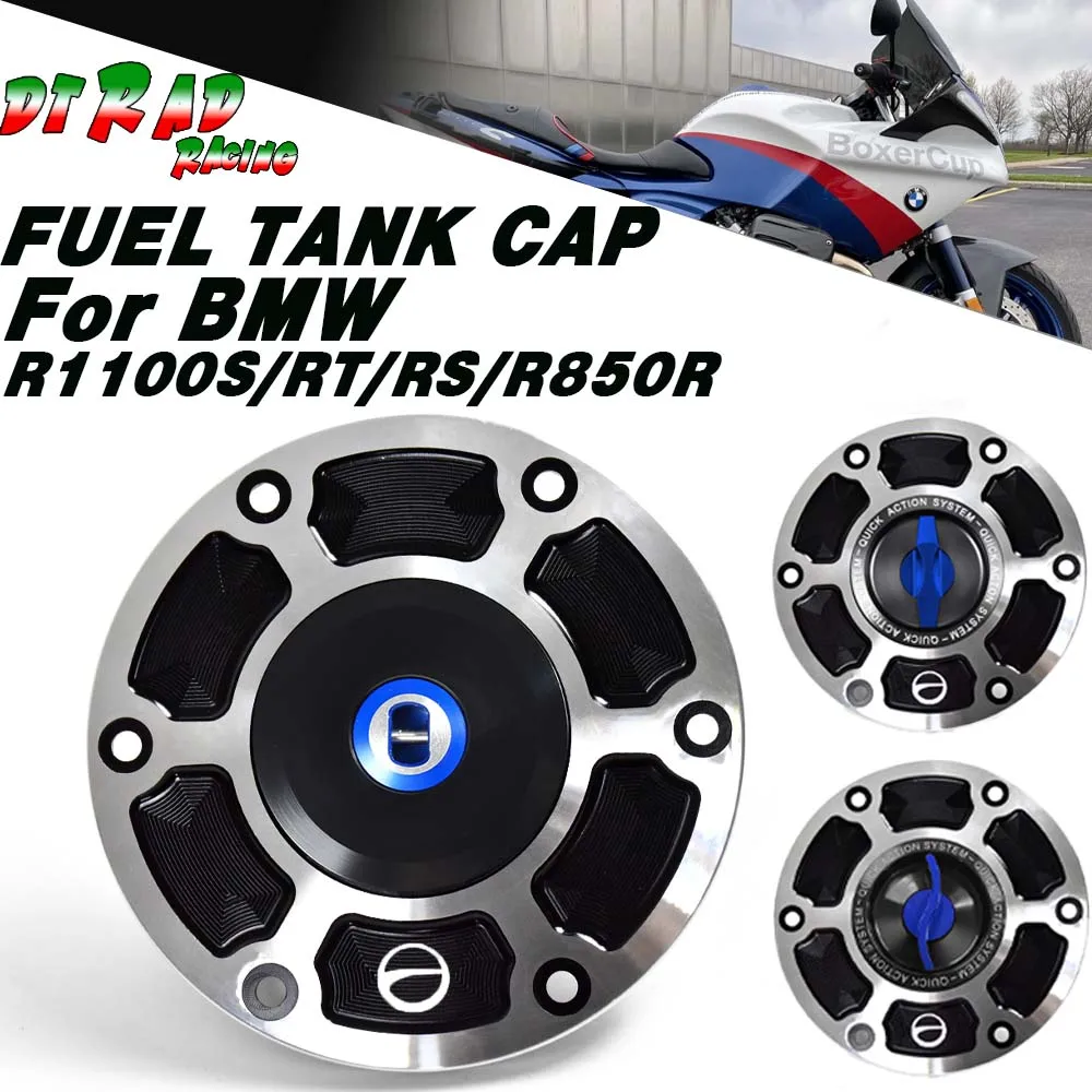Фото Крышка топливного бака Billet Racing Quick Action для BMW R1100S/R1100RT/R1100RS/R850R с мотоциклетной бензиновой заглушкой для ключей, крышка Airbox №1