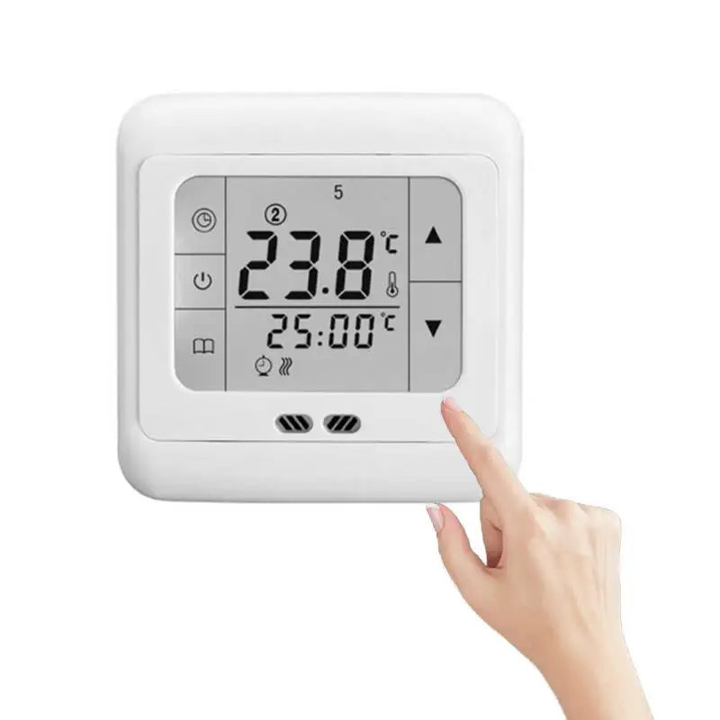 

Programmable Digital Thermoregulator Touch Screen Room Heating Thermostat Heating for Warm Floor Electric Heating System