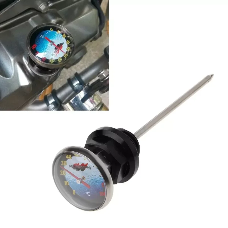 

New Motorcycle Dirt Pit Bike Parts Oil Cap Tank Temperature Gauge For 110cc 125cc