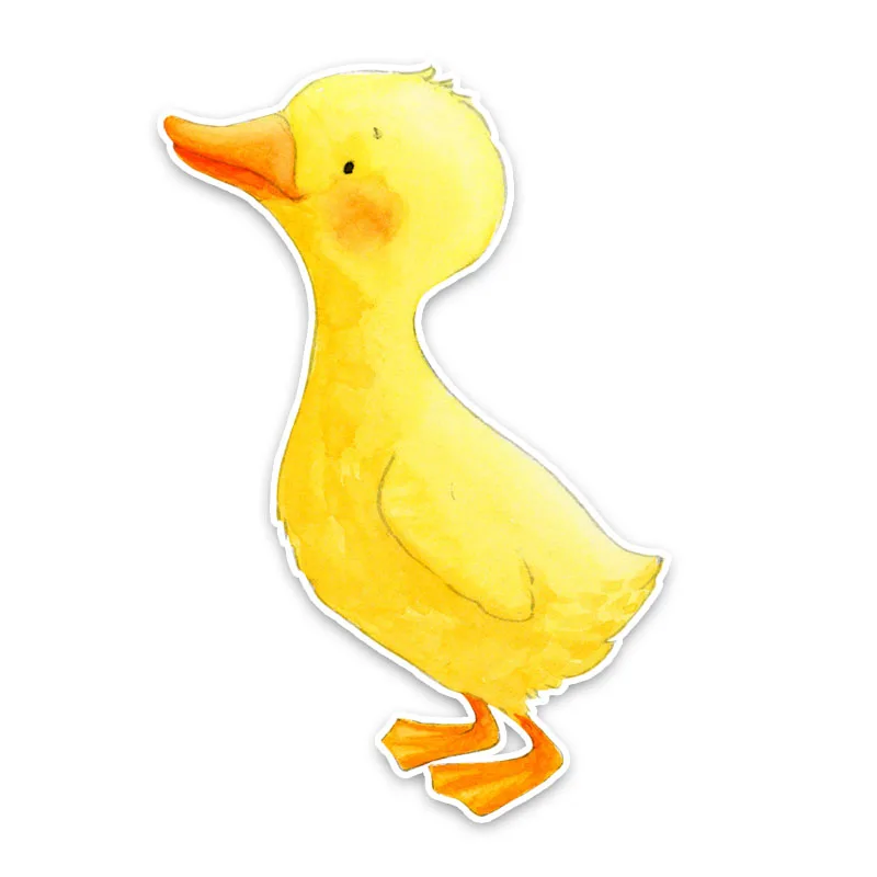 

Interesting Unique Cute Little Duck Decor Personality Car Stickers Automobiles Motorcycles Exterior Vinyl Decals PVC14x9cm