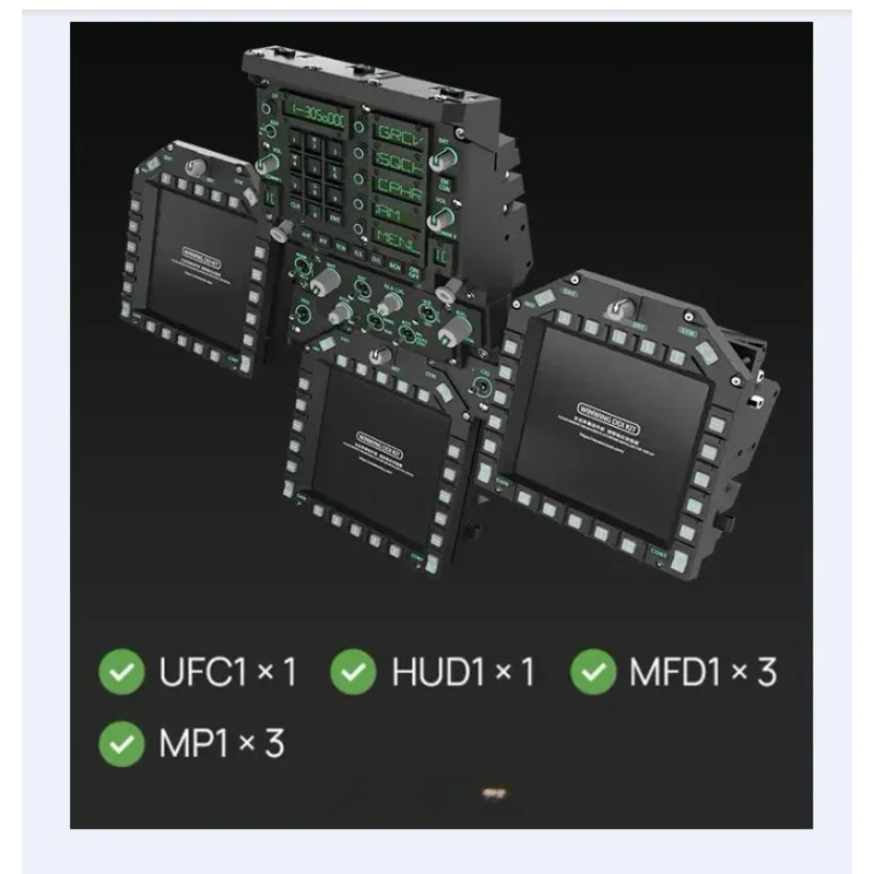 Подходит для F18 MIP Кабина Передняя приборная панель Моделирование полета MfD DDI DCS HUD