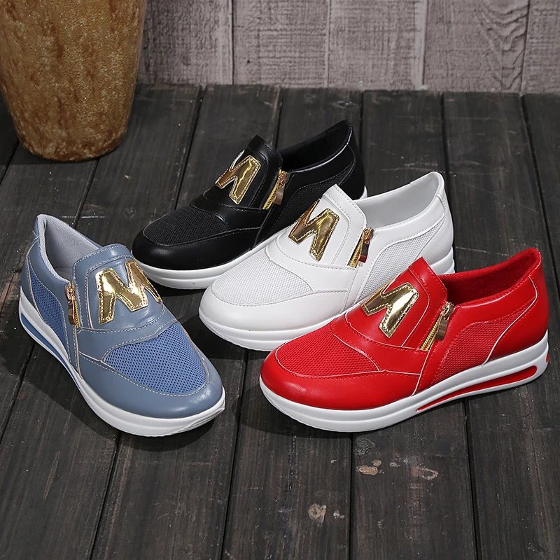 2023 Women's Sneakers Platform Casual Breathable Sport Design Vulcanized Shoes Fashion Tennis Female Footwear Zapatillas Mujer