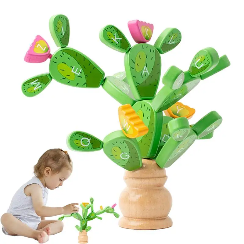 

Балансирующие технические уникальные деревянные сортировочные игрушки в форме кактуса, Обучающие игрушки для праздничного подарка, вознаграждение за раннее образование