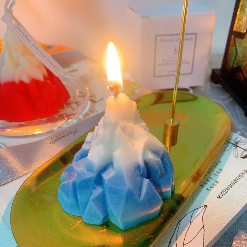 

Cube Wax Geometry Candle Wax Smokeless Oil Aromatherapy Candle for christmas Wedding Home Decor