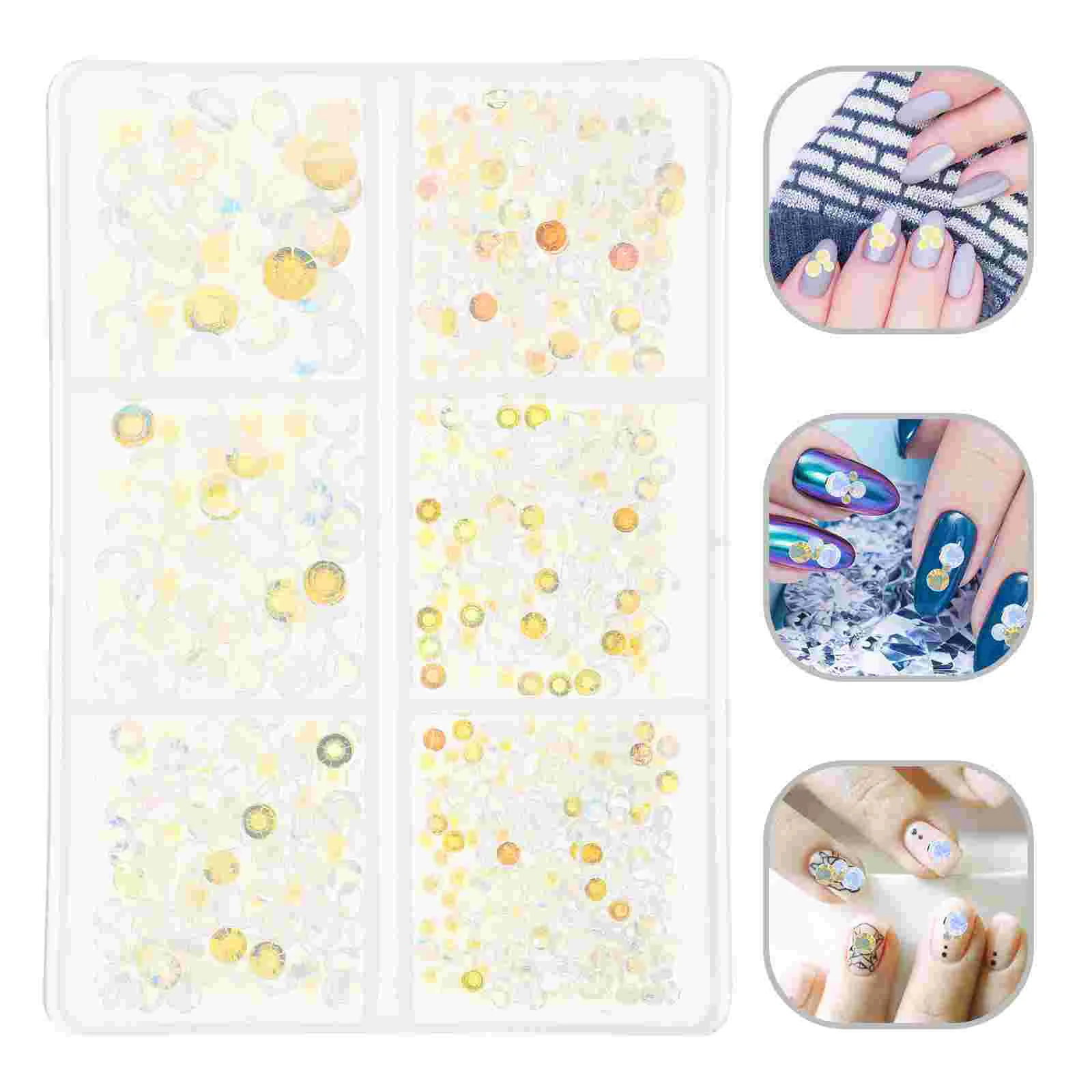 

Champagne Nail Accessories Rhinestones Nails Flatback DIY Ornaments Manicure Decorations Decors Supply