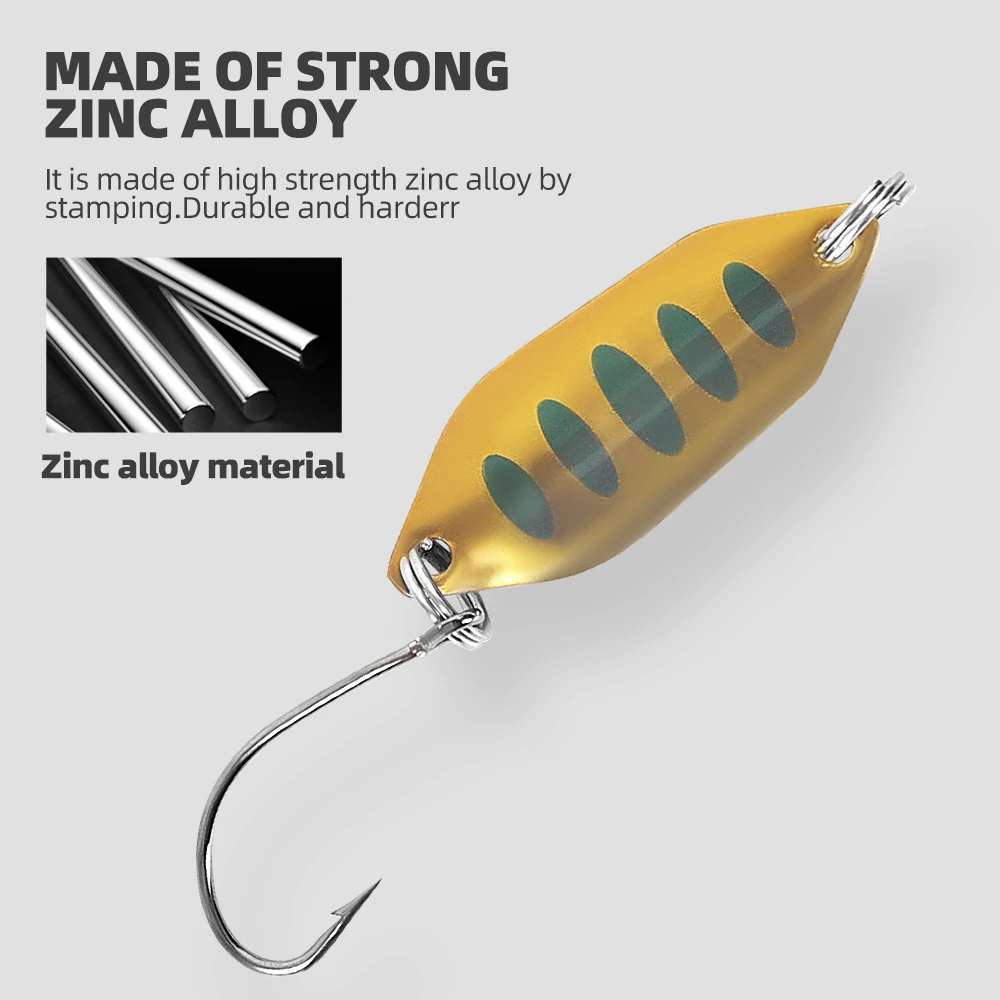 10 шт./компл. набор приманок для форели металлическая рыболовная приманка