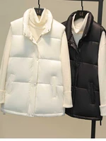 new autumn vest chalecos para mujer winter vest women short vest new korean stand collar down cotton waistcoat female