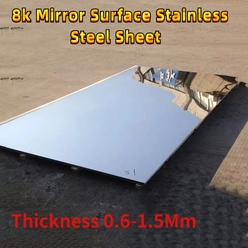 

1 шт., 8 К, зеркальная поверхность, лист из нержавеющей стали, квадратная пластина, модель «сделай сам», толщина 0,5/1/1,5 мм