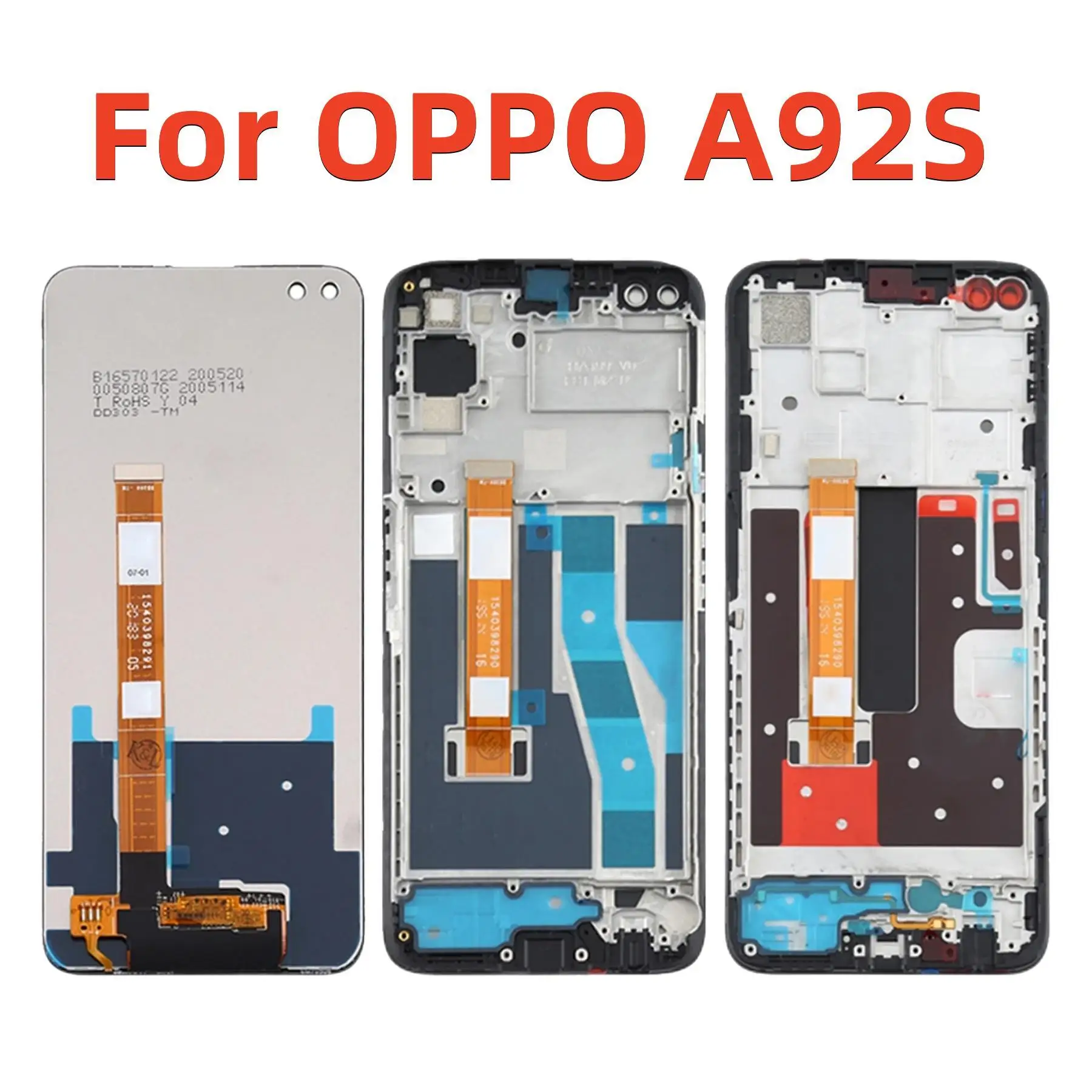 

Original For Realme 6 Pro RMX2061 RMX2063 LCD Display Touch Screen Digitizer Assembly For OPPO A92S PDKM00 LCD Replacement