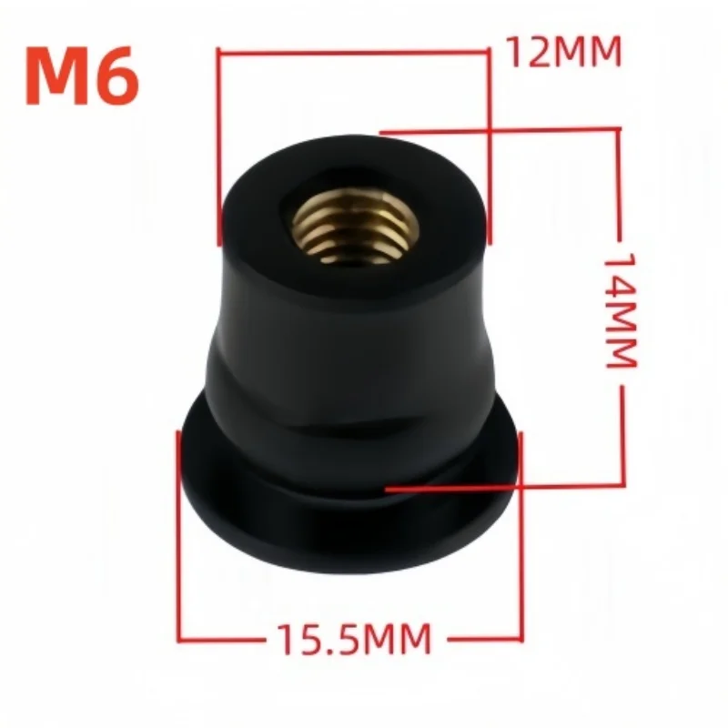10 шт. M5 M6 болты для лобового стекла мотоцикла винты метрическая резиновая гайка