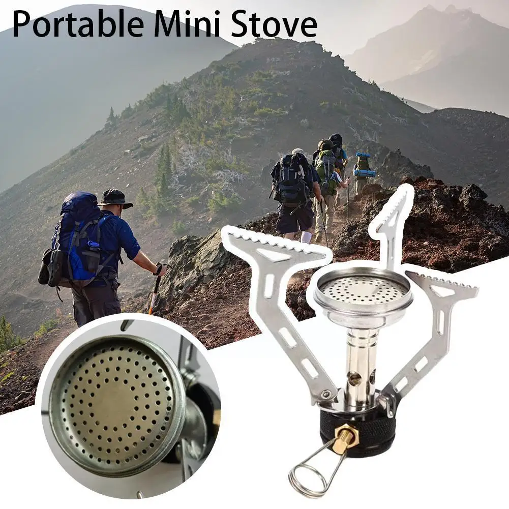 

Mini Camping Stoves Folding Outdoor Gas Stove Portable Cooking Burners Cooker Furnace Stoves Picnic Split T3S5