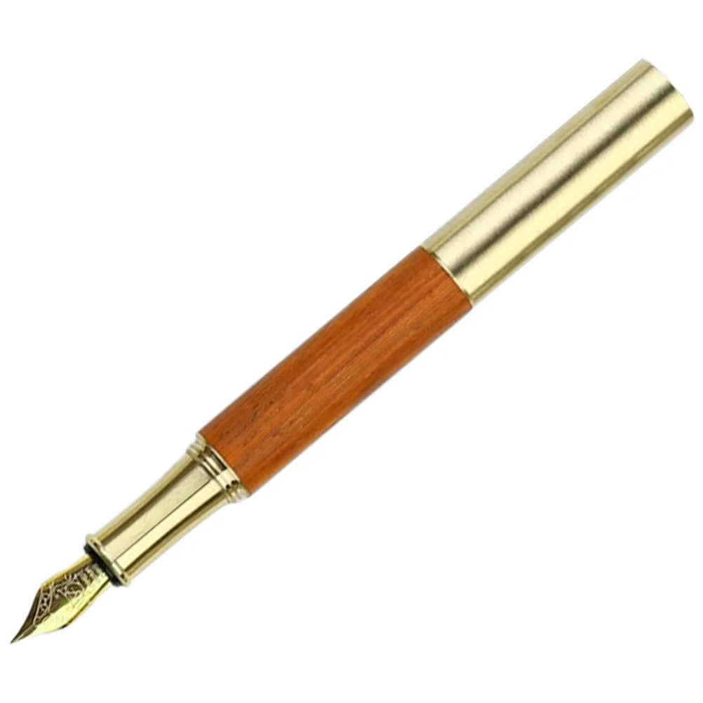 

Ручка в винтажном стиле с тонким наконечником для письма, маленький подарок для детей, милые ручки для студентов из сандалового дерева, Детские канцелярские принадлежности
