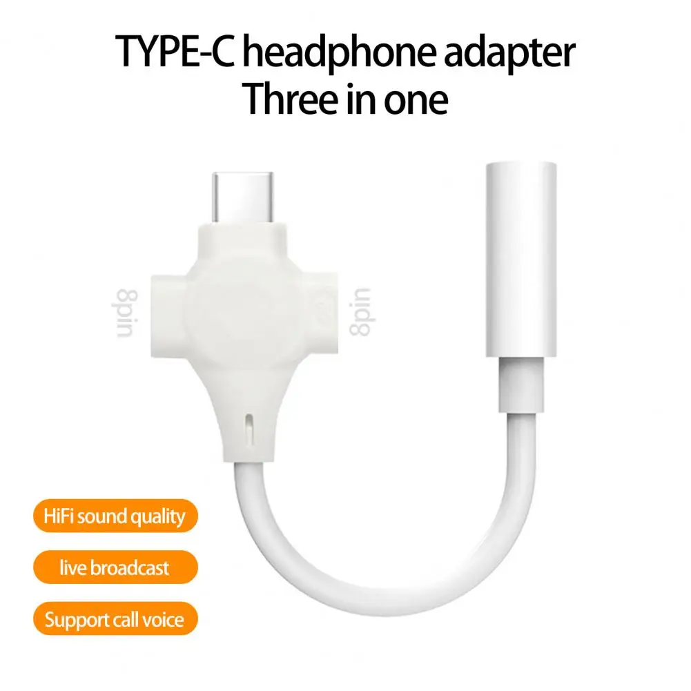 

For Lighting Headphone Adapter for IPhone 11 12 Pro Max 12Mini SE 2020 XS XR X 8 7 + IOS Type-C To 3.5 Mm Jack AUX Audio Cable
