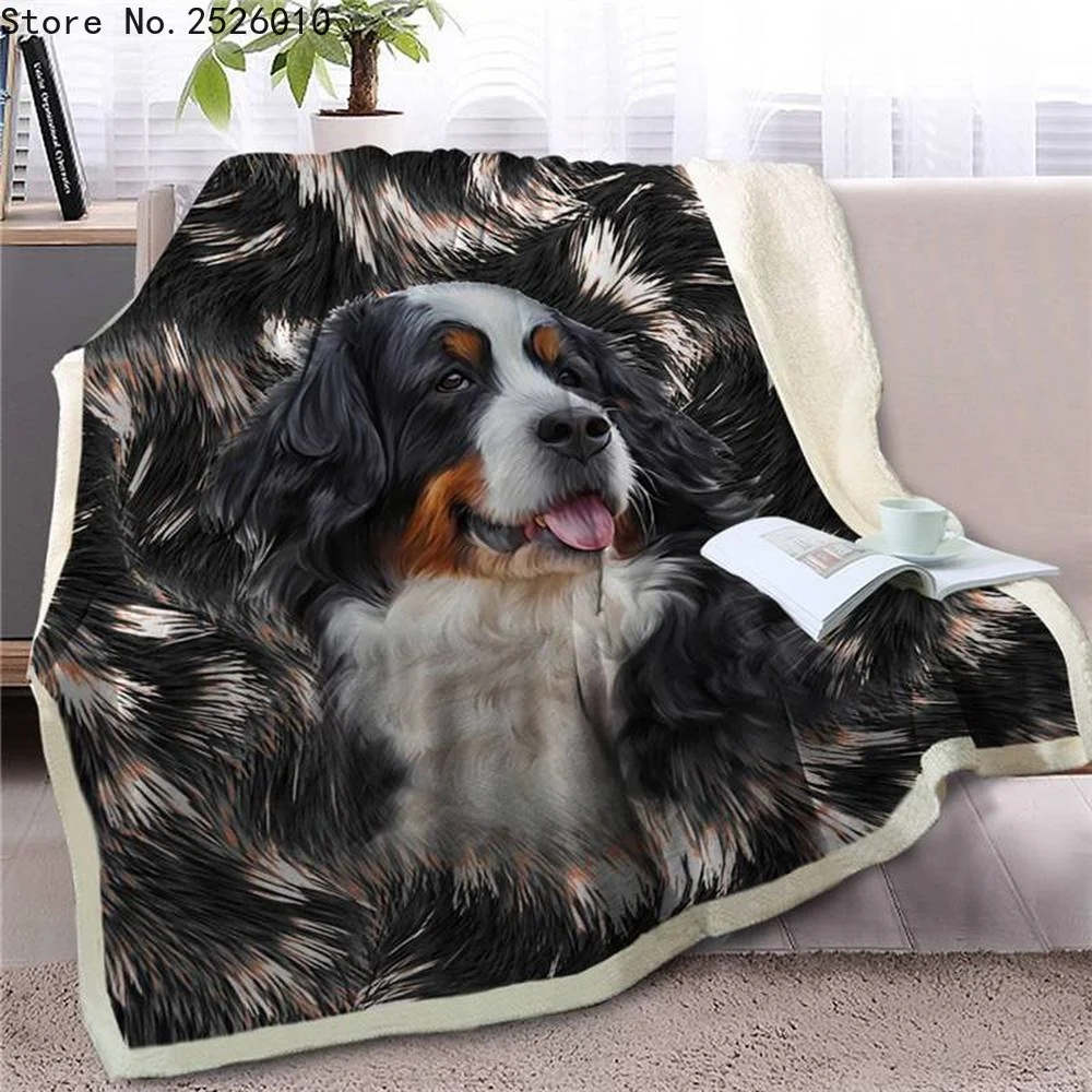 

Pet Dog Golden Retriever 3D Velvet Plush Blanket Bedspread for Kids Girls Sherpa Blanket Couch Quilt Cover Travel 02