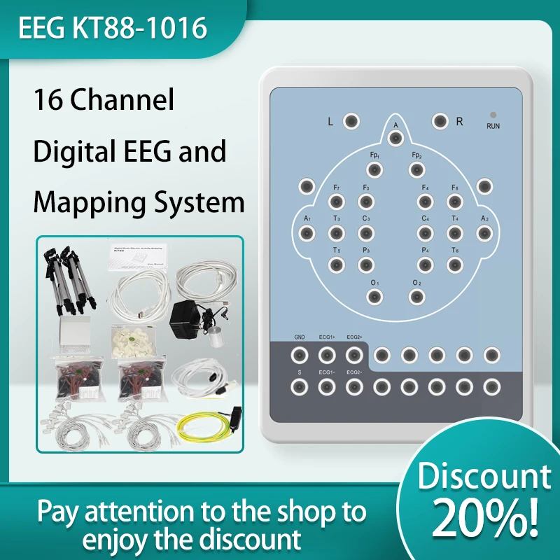 CONTEC KT88-1016 EEG 16-канальная цифровая система и картографирование мозговая