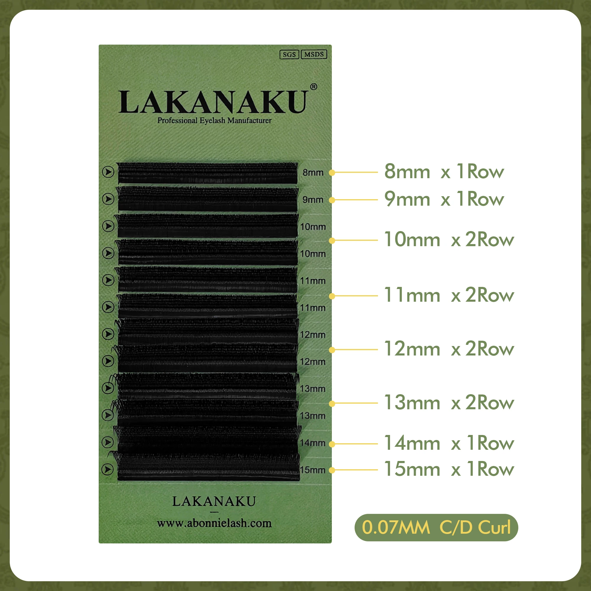 LAKANAKU Бесплатная доставка в Бразилию Оптовая продажа 10 лотковнабор U YY Clover Cilios Наращивание ресниц YY-образной формы Готовые накладные ресницы (art.: 3920dc661d404) - 3920dc661d404