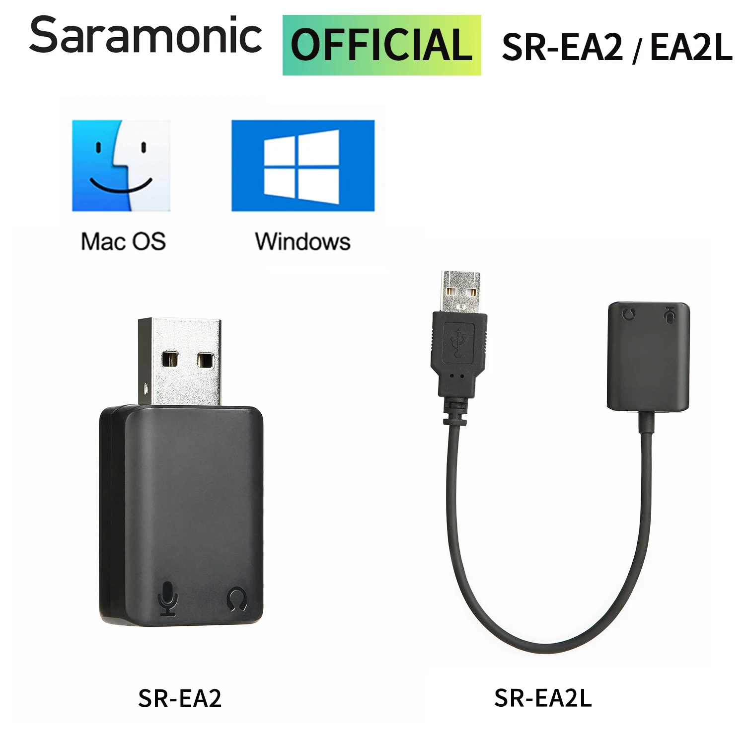 

Saramonic SR-EA2/EA2L Mini USB Sound Adapter for Condenser On-camera Shotgun Wireless Microphone Recording Youtube Streaming