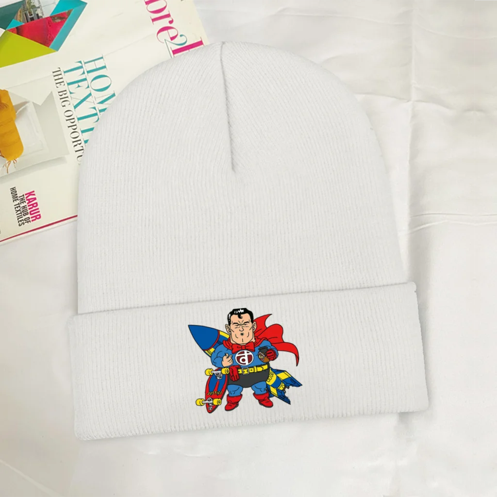 

Supermen Skullies Beanie Dr Slump Japanese Manga Knitted Bonnet Girls Boys Warm Caps Outdoor Hip Hop Brimless Elastic Hats