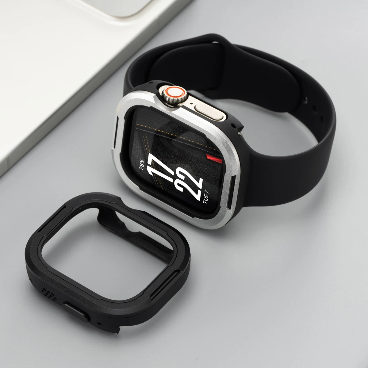 Фото Чехол из сплава и TPU для Apple Watch Ultra 3 2 49 мм, серий 11 10 42 мм 46 мм, прочный защитный бампер для iWatch 9 8 7 6 5 4 41 45 мм 44 40 мм №3